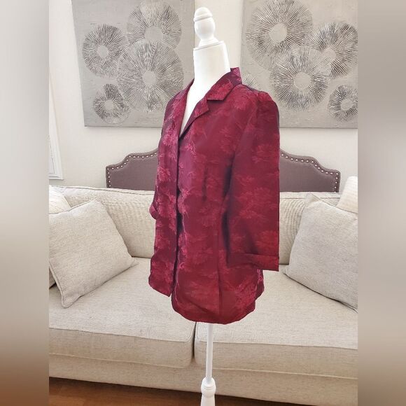 Chico's Design Silk Blend Button Down Shirt Sz Med - Picture 5 of 11